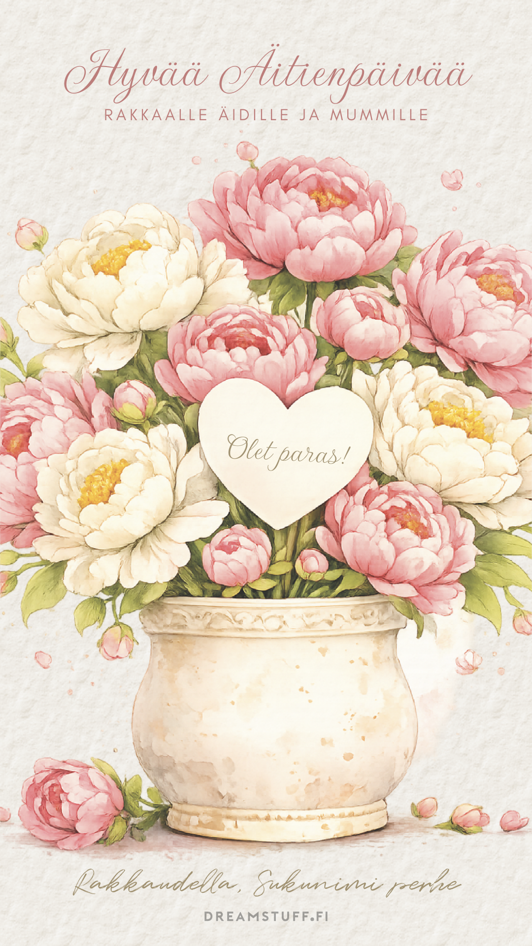 Digital examensinbjudan - Tårta