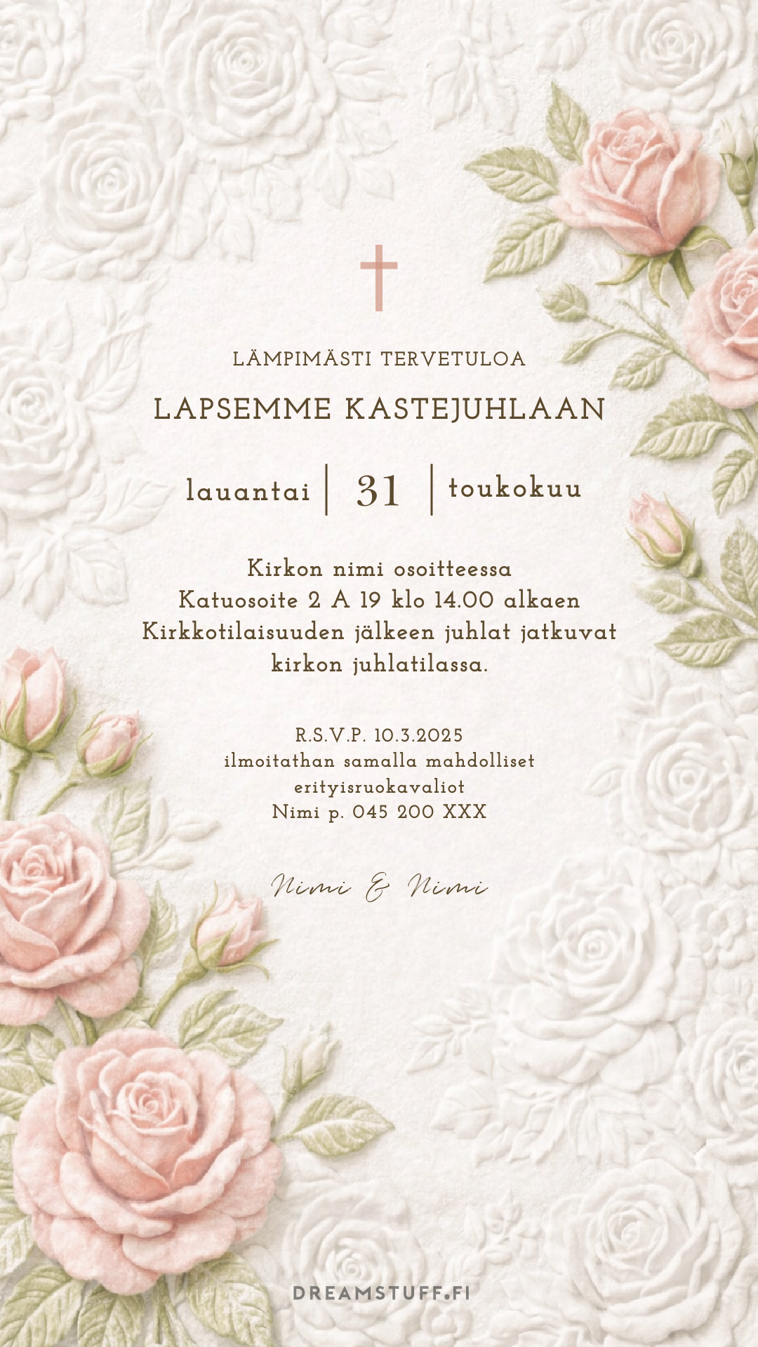 Digital invitations - Baptism / name day