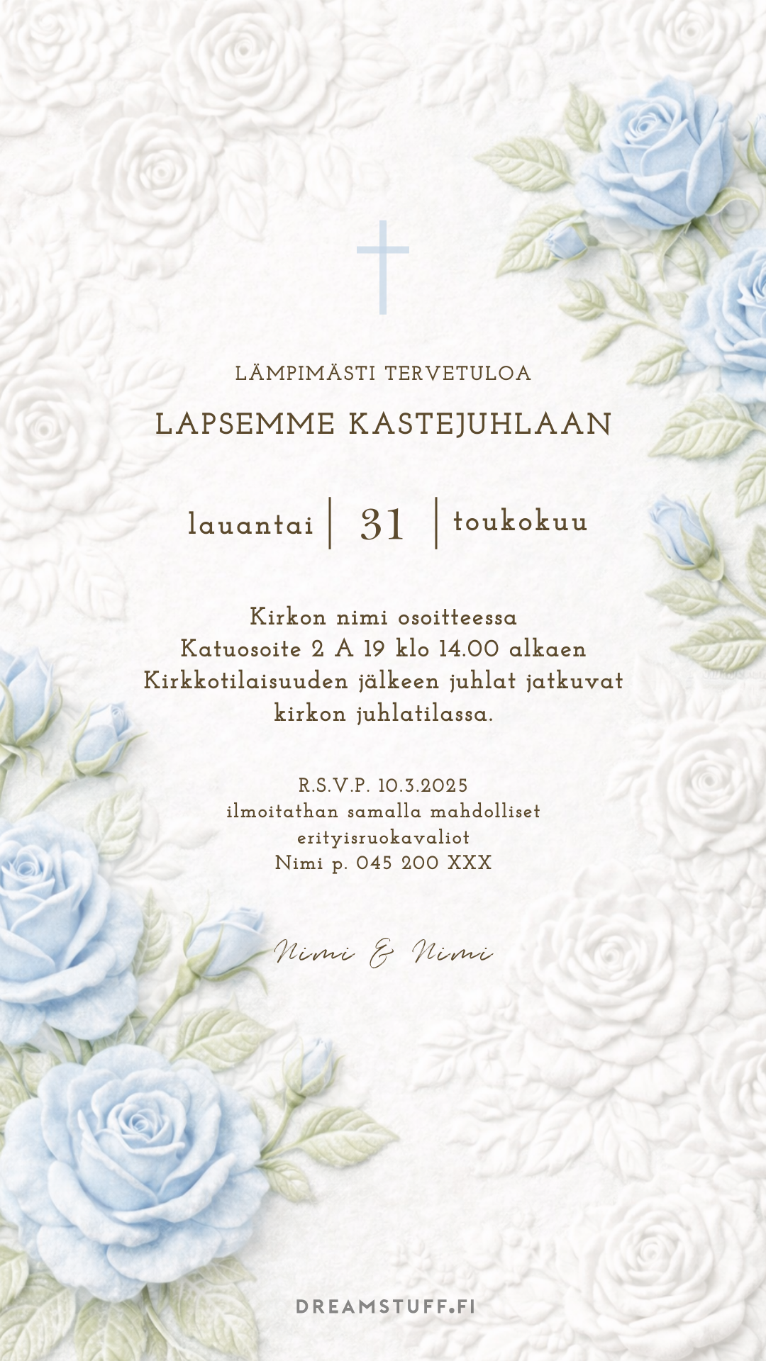 Digital invitations - Baptism / name day