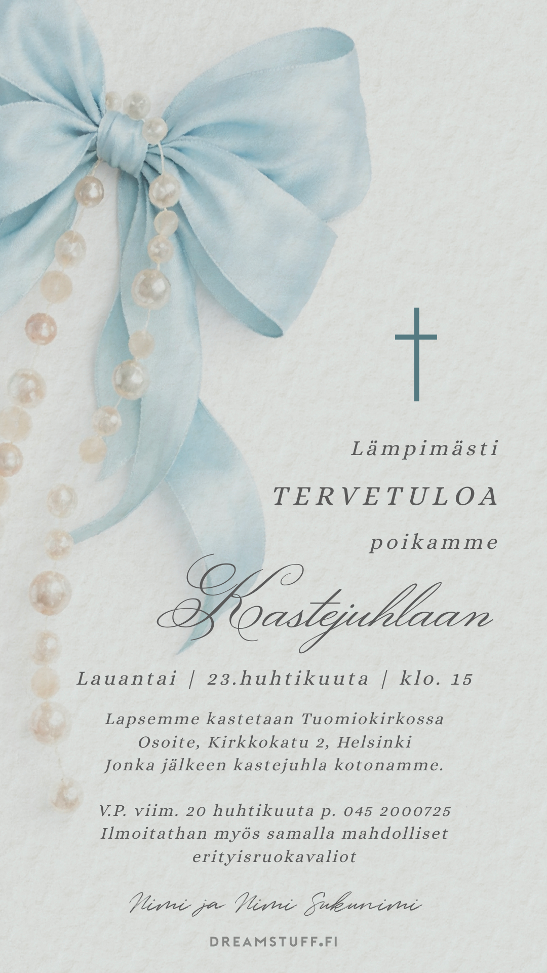 Digital invitations - Baptism / name day