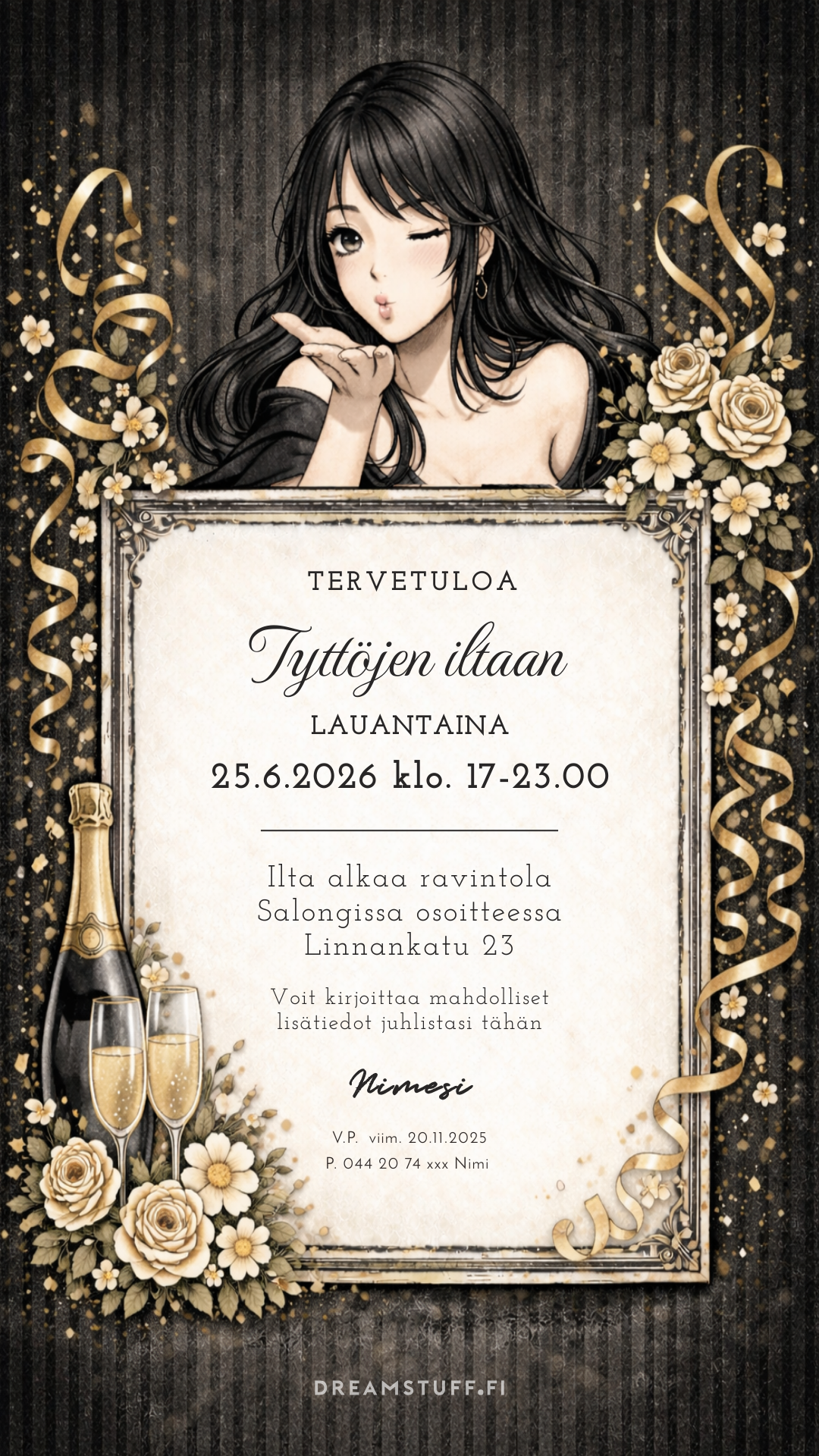 Digitala inbjudningar för vuxna - Födelsedagar