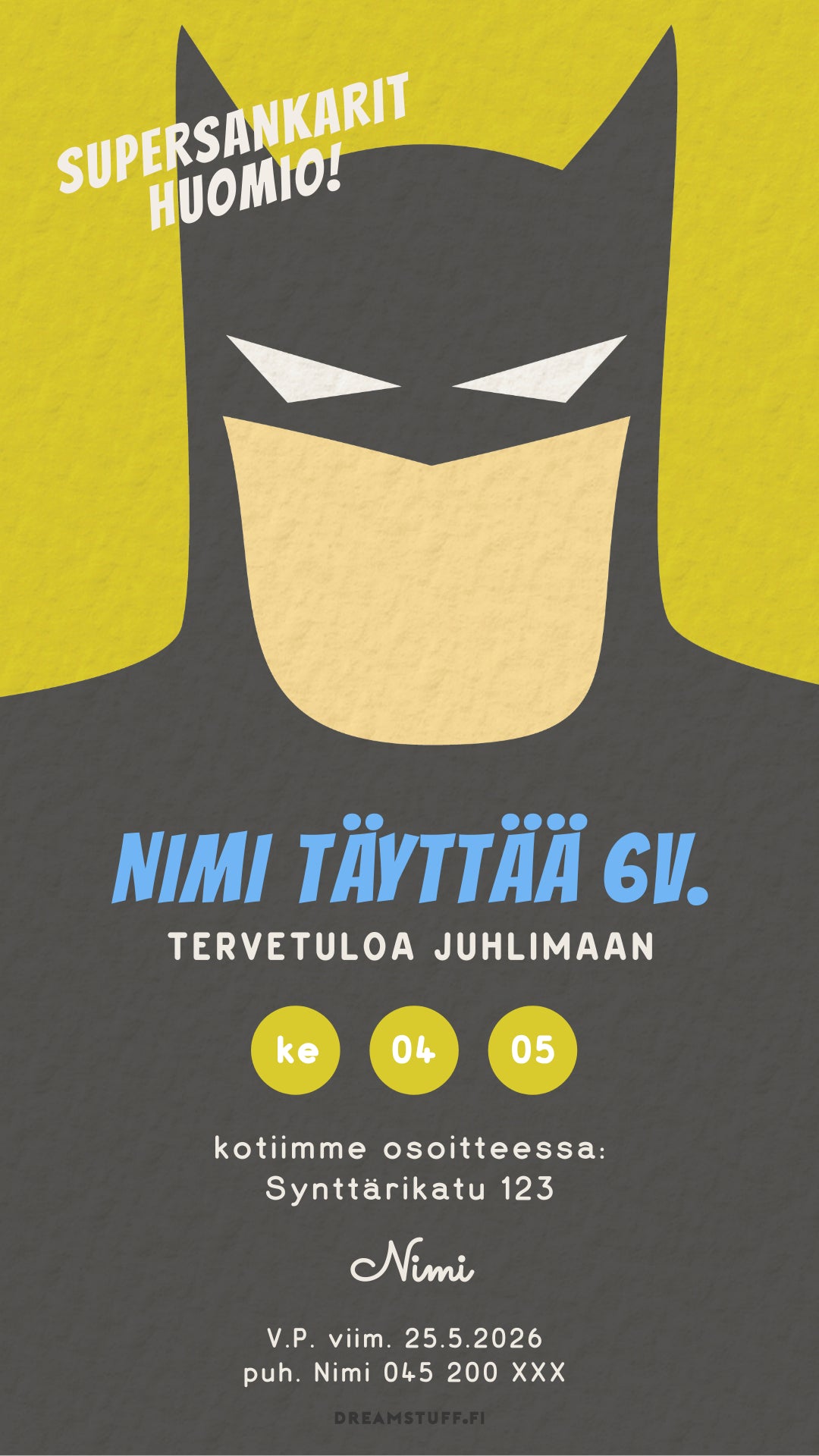 Digital invitations - For children's birthdays