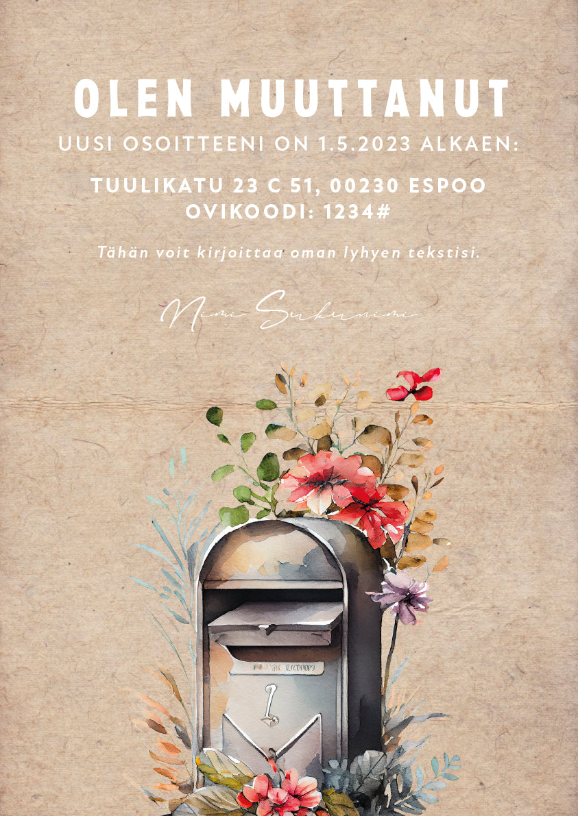 Digitaaliset ilmoitukset - Muuttoilmoitus