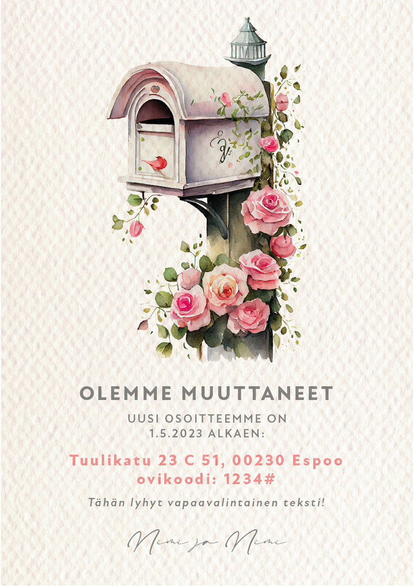 Digitaaliset ilmoitukset - Muuttoilmoitus