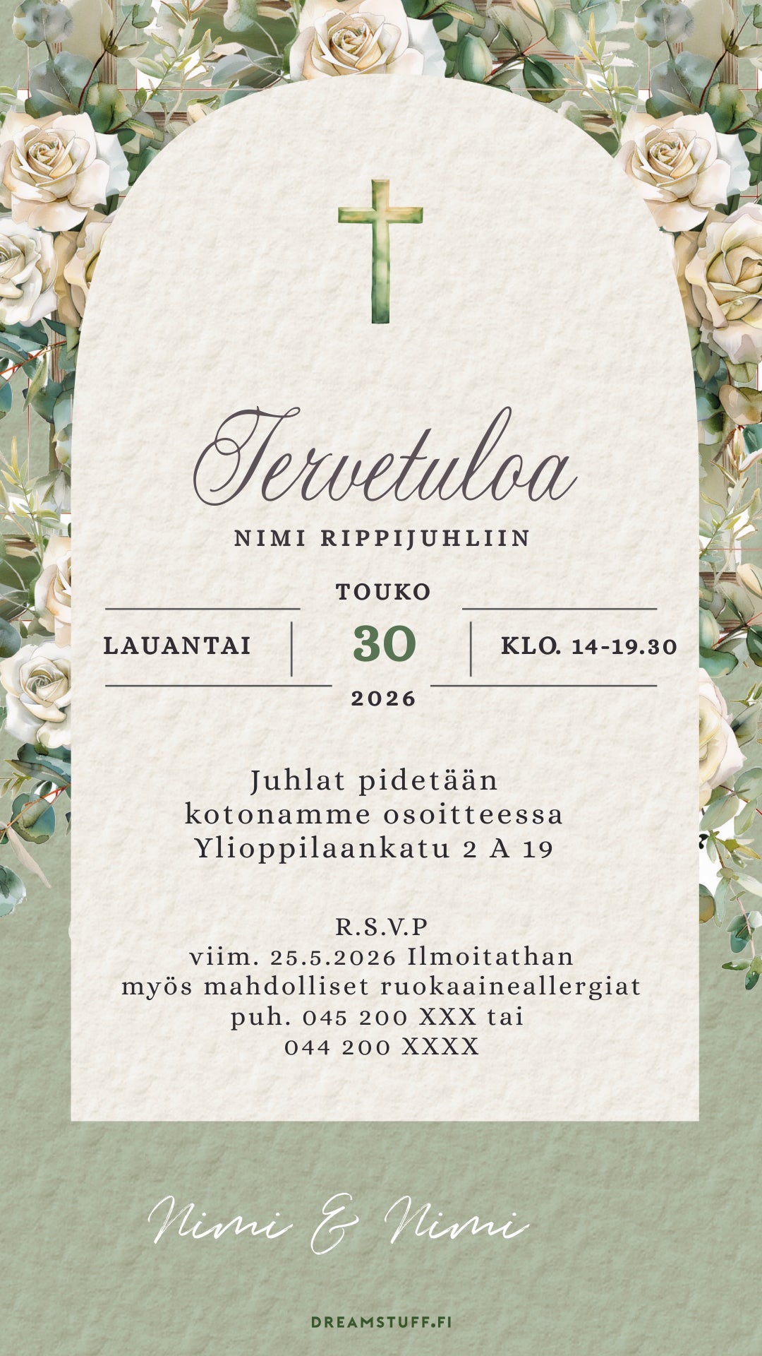 Digital invitations - For Confirmation