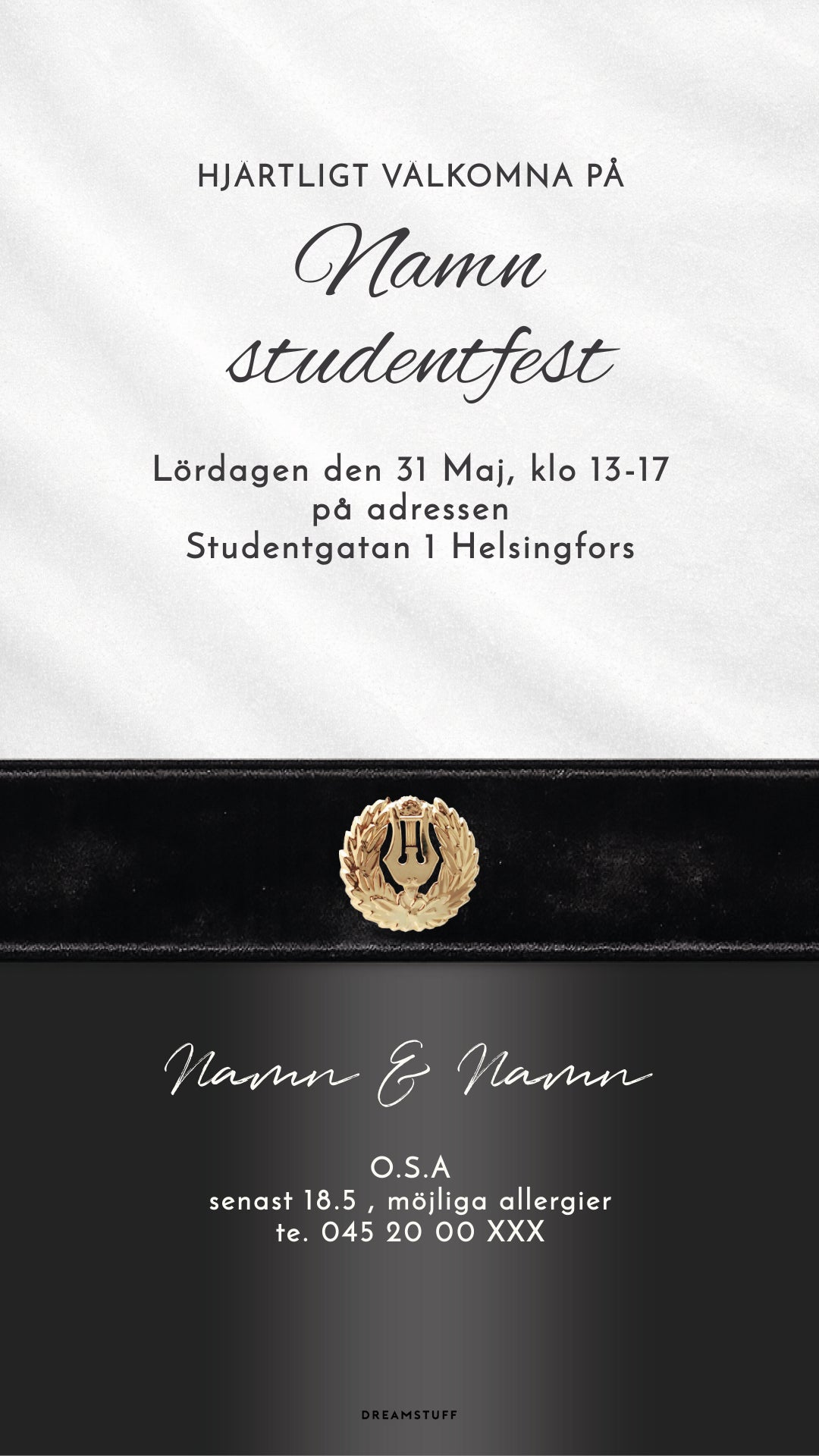 Digital studentinbjudan - Lyra (Sverige)