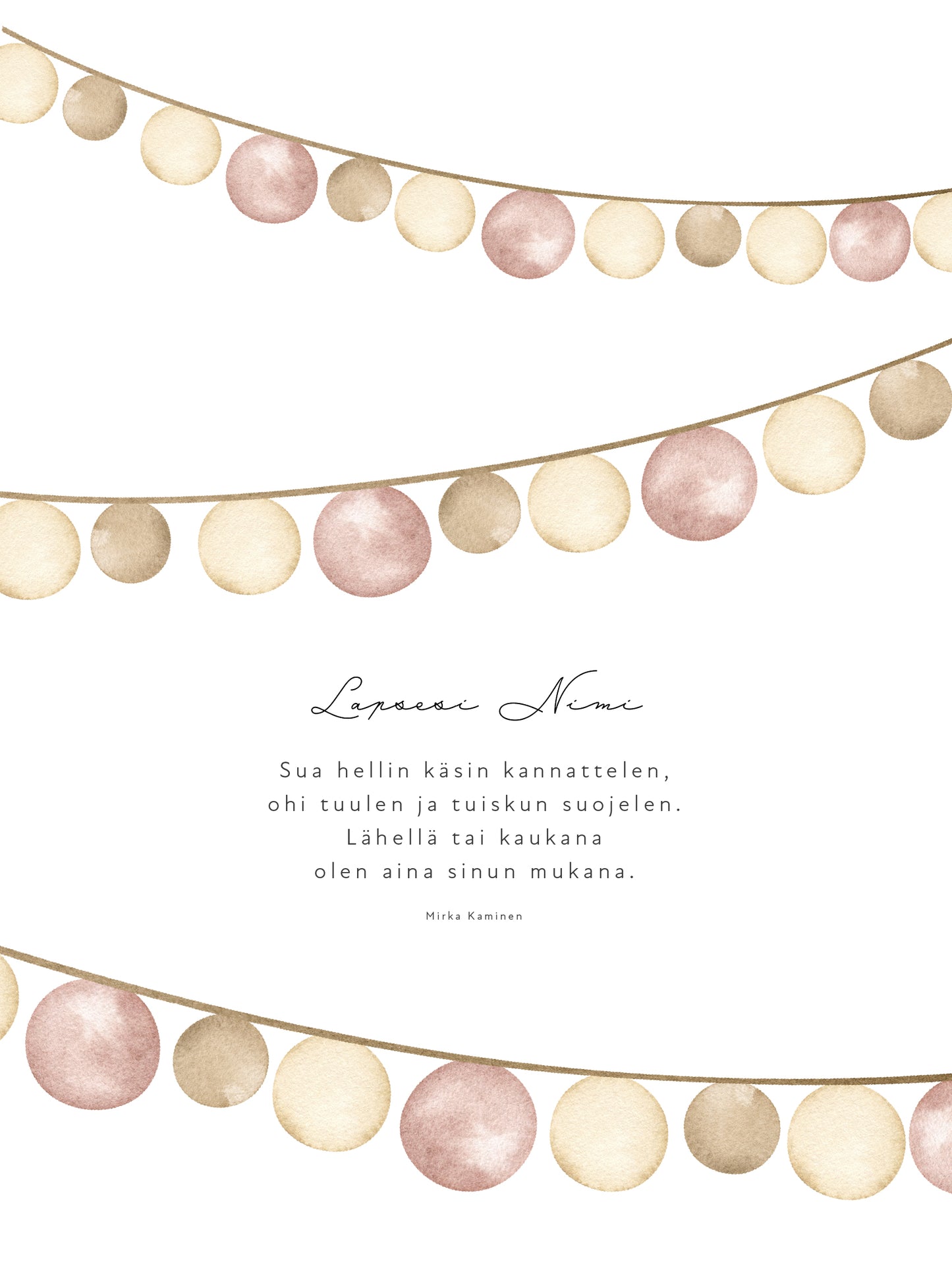 Boho poetry poster - Customizable