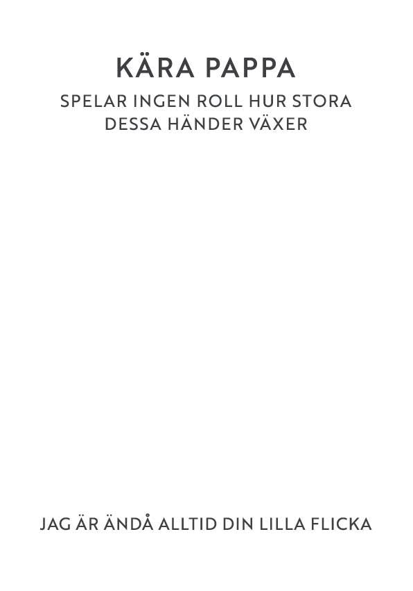 Rakas isä-juliste - ruotsinkielinen