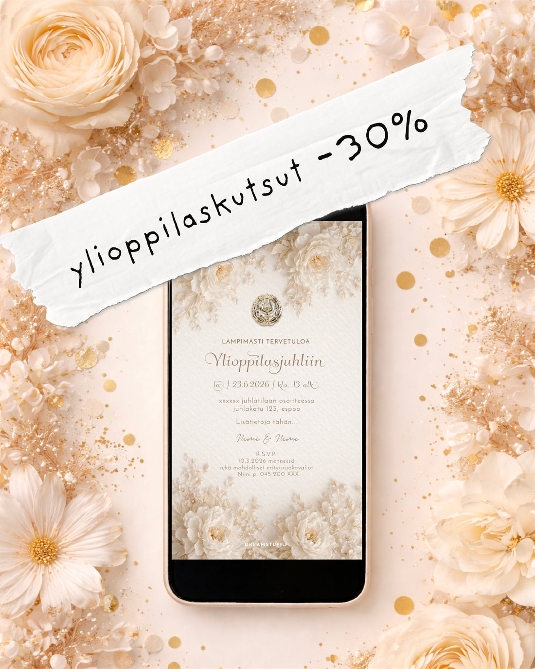 Ylioppilaskutsut helposti ja tyylillä – nyt kampanja käynnissä