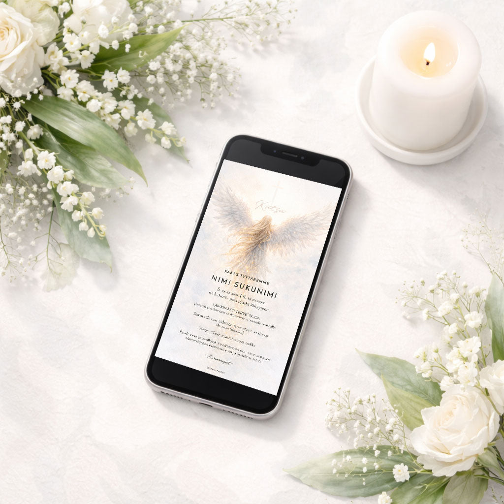 Digitaaliset kutsut hautajaisiin