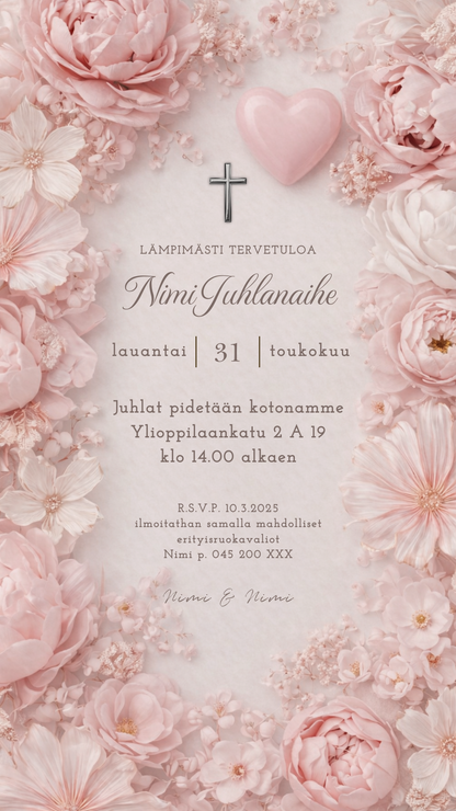 valmis kastekutsu netistä nopeasti tehtävä kutsu