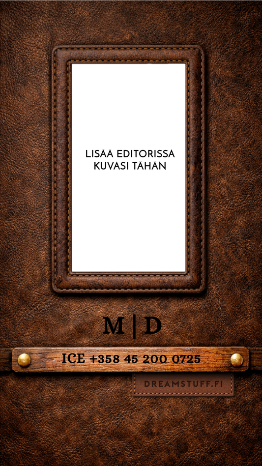 Digitaalinen ICE näytönsäästäjä valokuvalla - DreamCard Vintage Leather