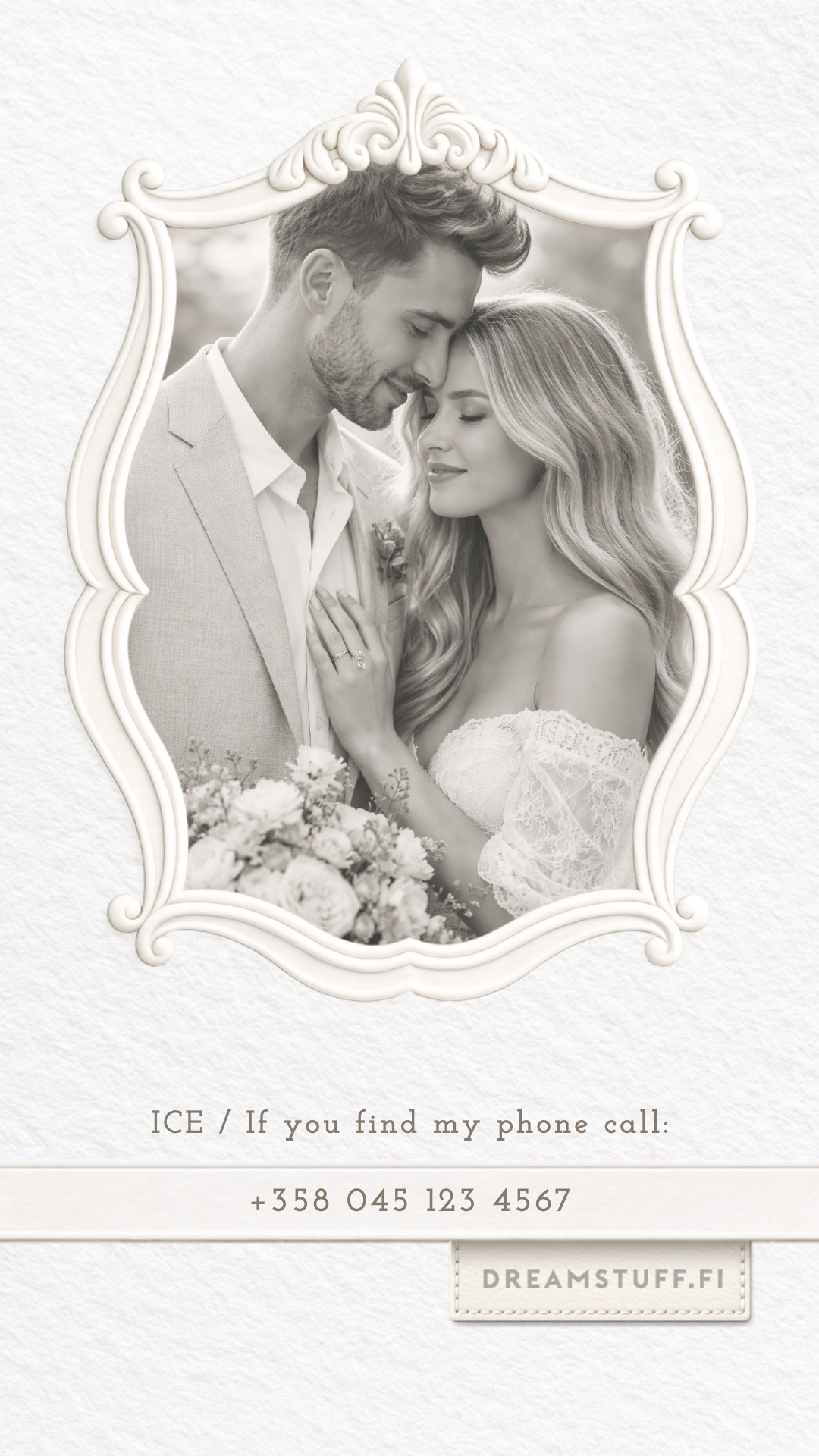 Digitaalinen ICE näytönsäästäjä valokuvalla - DreamCard Ivory Crest