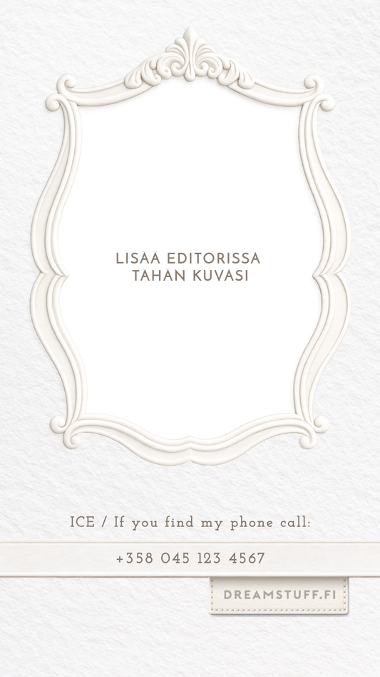 Digitaalinen ICE näytönsäästäjä valokuvalla - DreamCard Ivory Crest