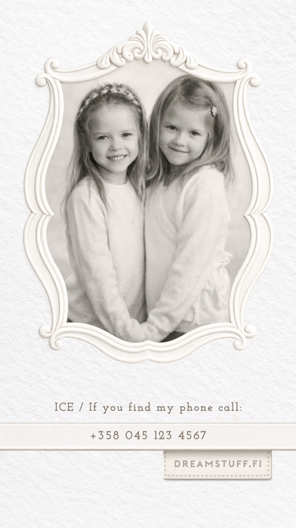 Digitaalinen ICE näytönsäästäjä valokuvalla - DreamCard Ivory Crest