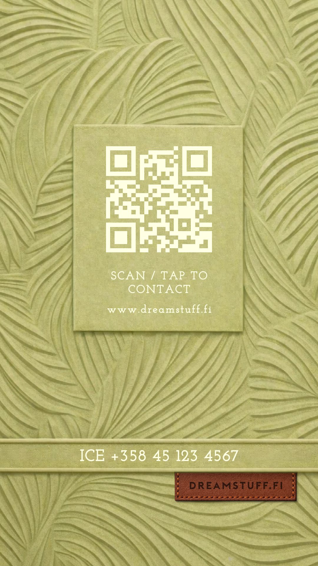 Digitaalinen käyntikortti - DreamCard Botanical