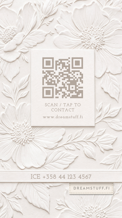 Digitaalinen käyntikortti - DreamCard Ivory Blossom