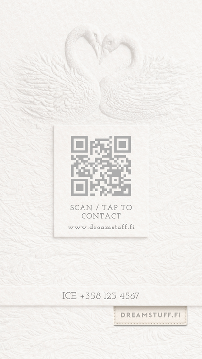 Digitaalinen käyntikortti - DreamCard Swan