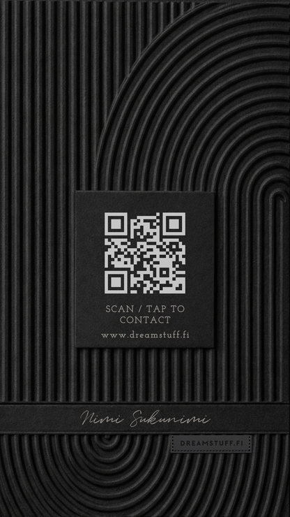 Digitaalinen käyntikortti - DreamCard Noir