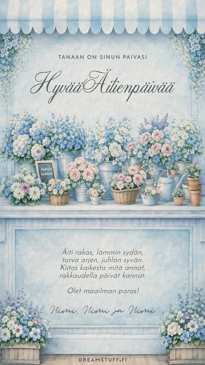 Digitaalinen toivotus - Kukkakauppa