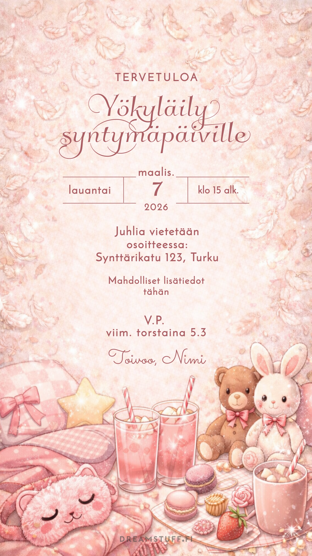 Digitaalinen lastenkutsu - Yökyläily