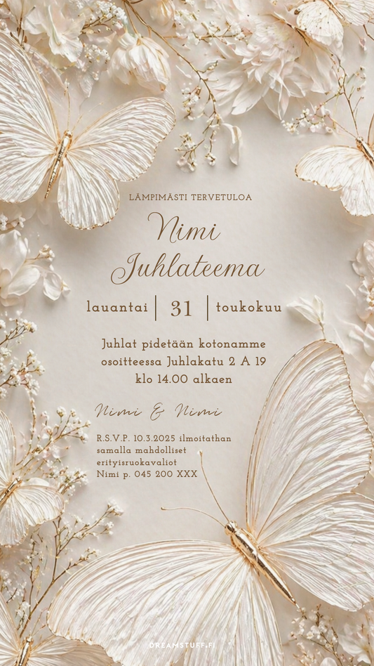 Digital Graduation Invitation - Balloons