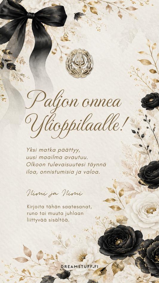 Digital graduation invitation - Cake