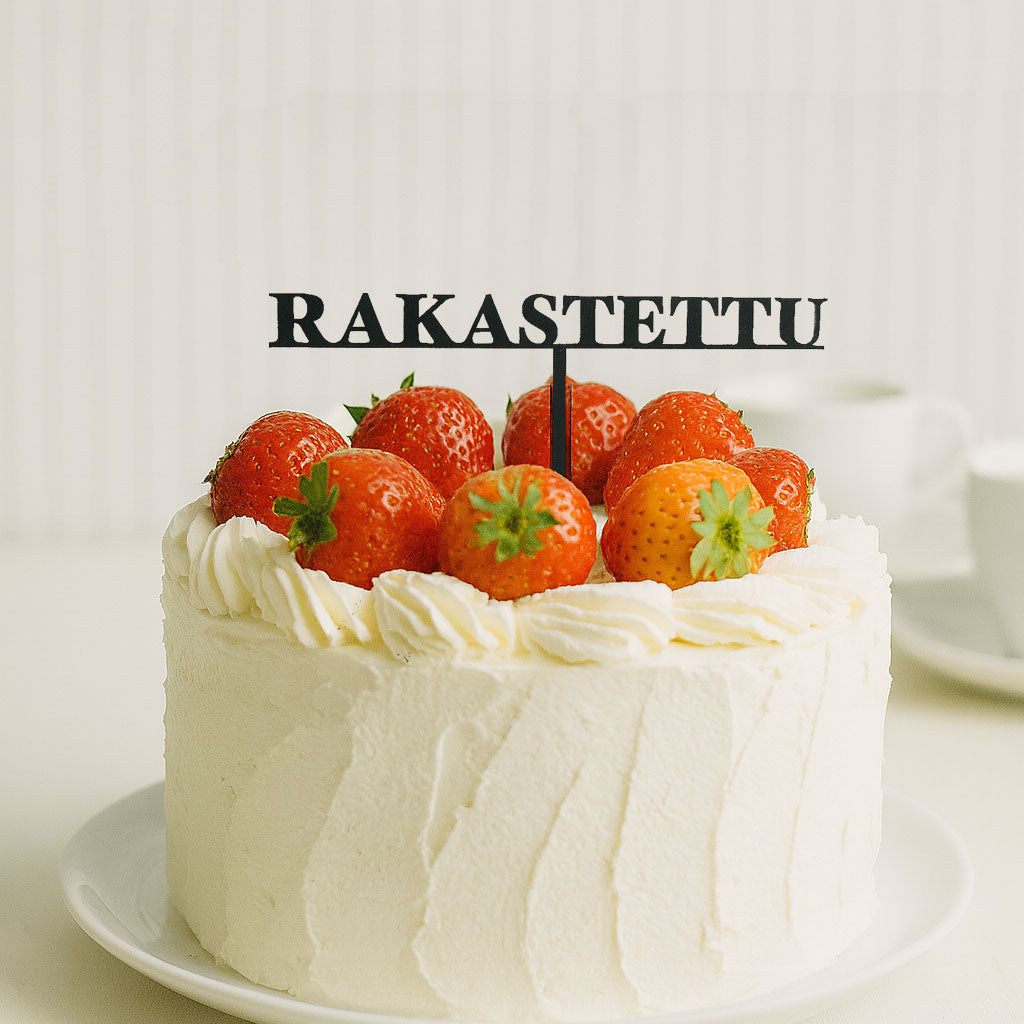 Kakkukoriste yhdellä nimellä / sanalla