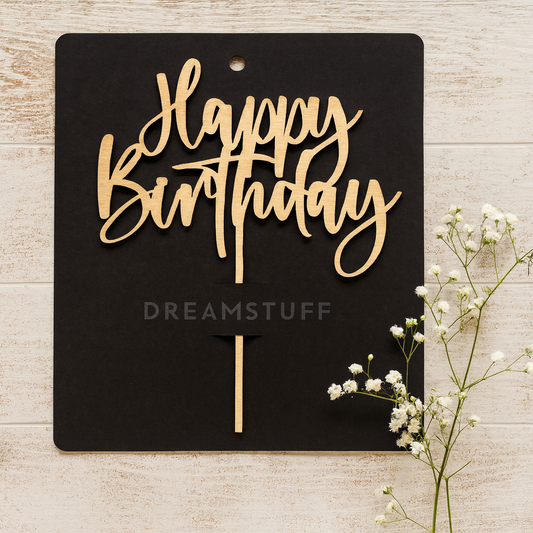 Happy Birthday kakkukoriste – kotimaisesta koivuvanerista