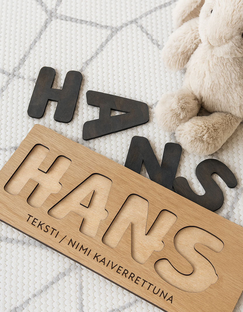 Nimi / kirjain palapeli