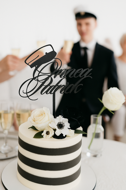 Ylioppilaslakki-kakkukoriste omalla nimellä – koivuvaneria