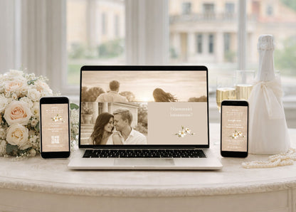 Digitaalinen save the date, kutsu & hääsivusto - Craft