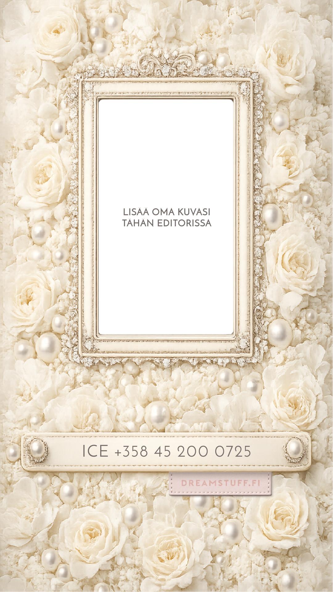 Digitaalinen ICE näytönsäästäjä valokuvalla - DreamCard Pearl Bloom