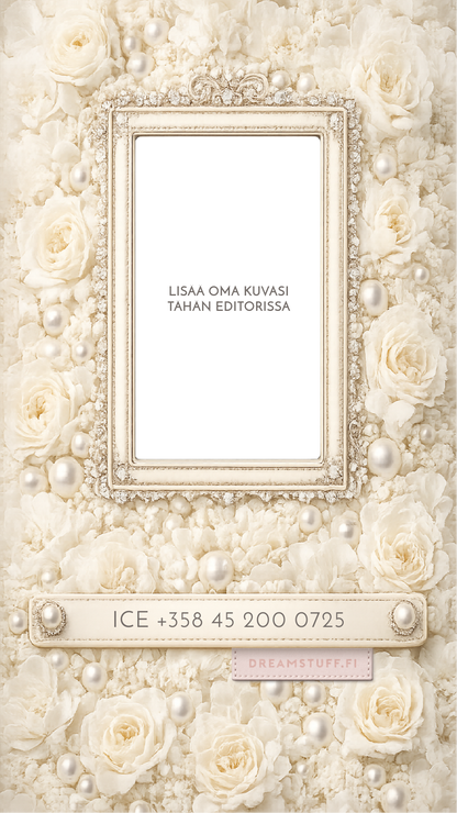 Digitaalinen ICE näytönsäästäjä valokuvalla - DreamCard Pearl Bloom