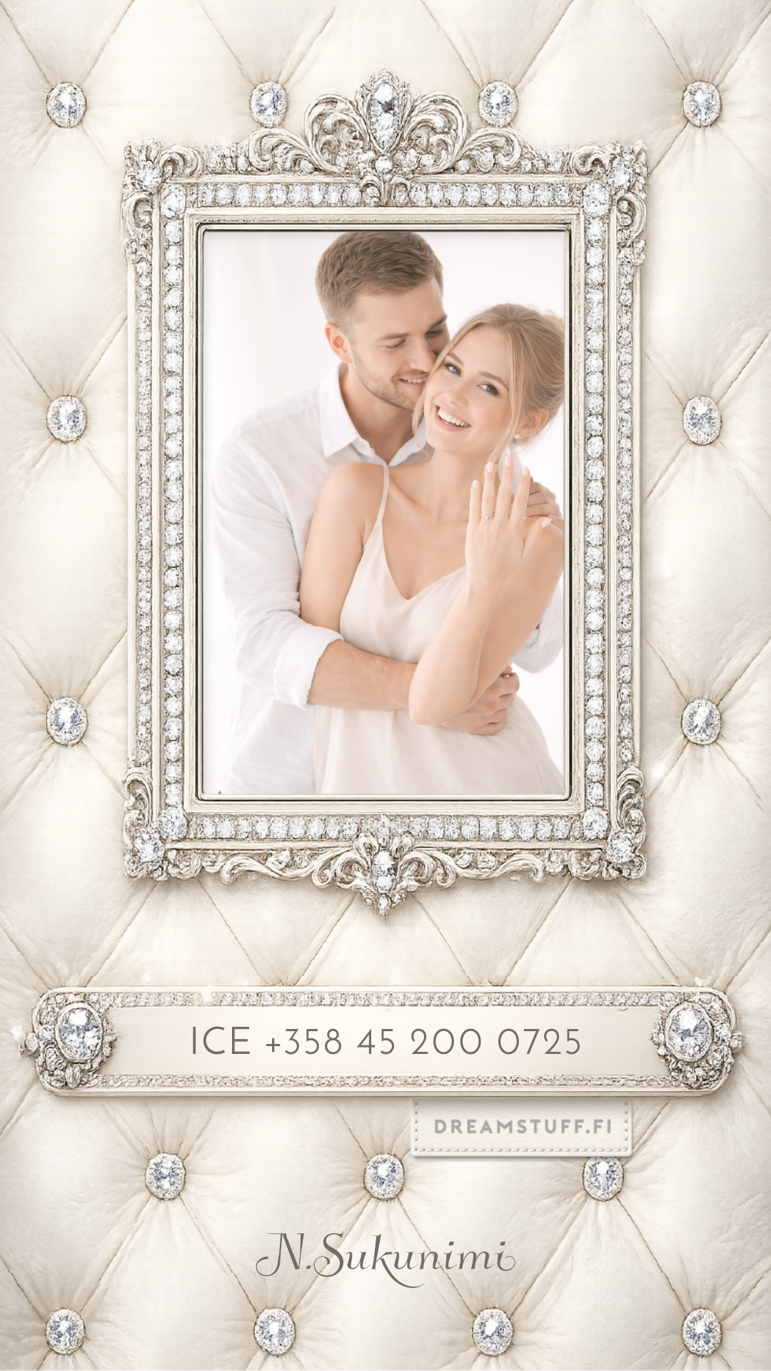 Digitaalinen ICE näytönsäästäjä valokuvalla - DreamCard Royal Ivory