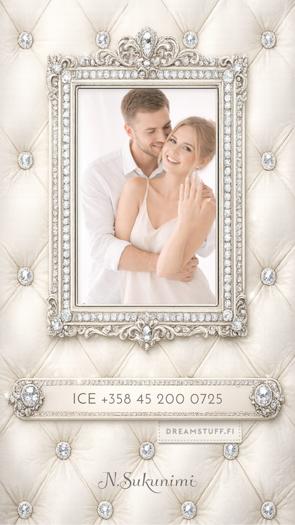 Digitaalinen ICE näytönsäästäjä valokuvalla - DreamCard Royal Ivory