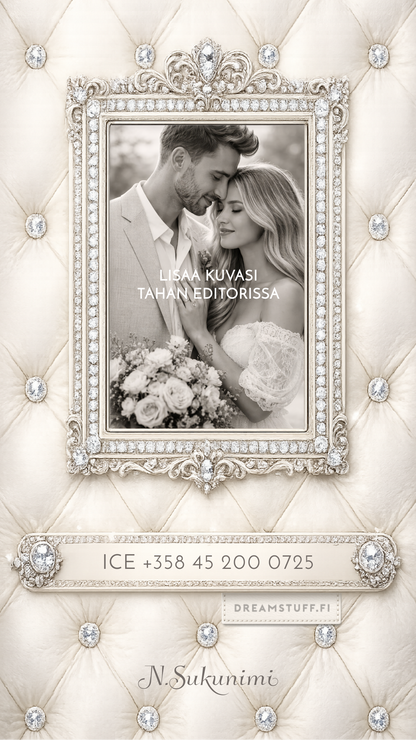 Digitaalinen ICE näytönsäästäjä valokuvalla - DreamCard Royal Ivory