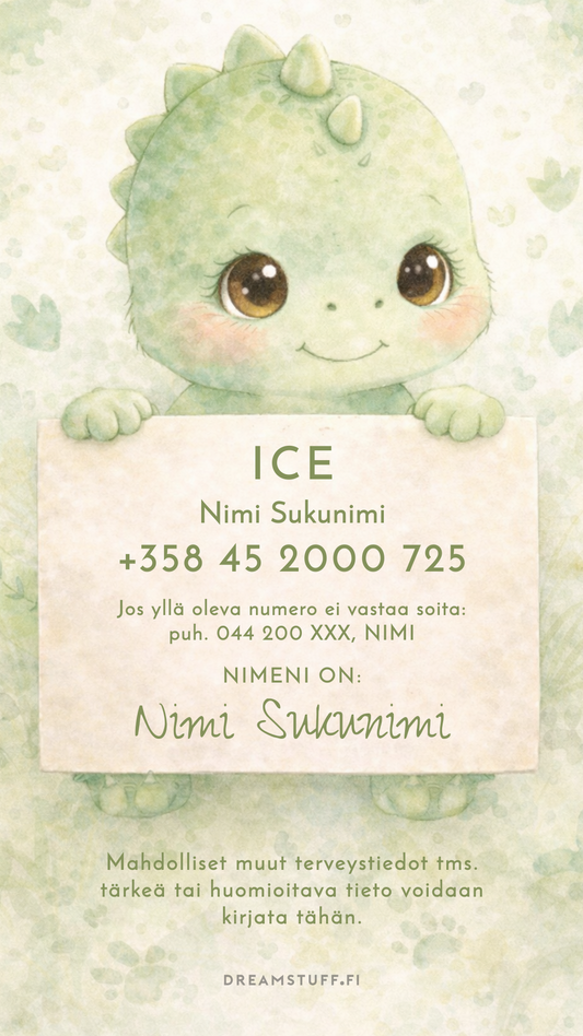 ICE näytönsäästäjä - Dino