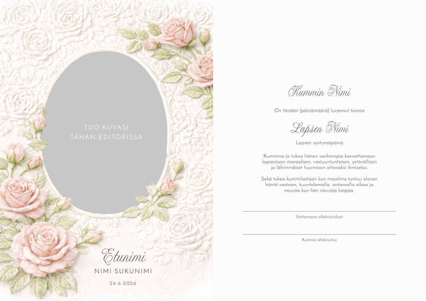 Digital thank you cards - Confirmation