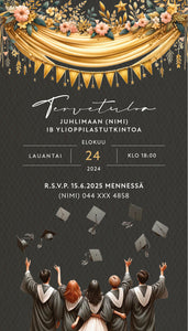 Digitaaliset kutsut - Graduation