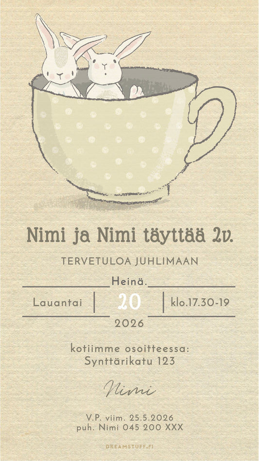 Digital invitations - For children's birthdays