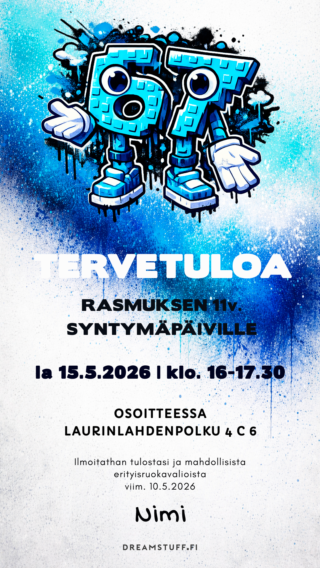 Digitaalinen syntymäpäiväkutsu lapsille - 67