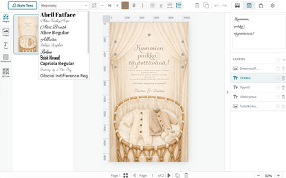 Digital "would you be a godparent" invitation - Godparent to our child