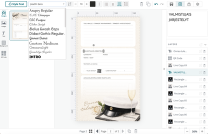 Class schedule - download for free and print