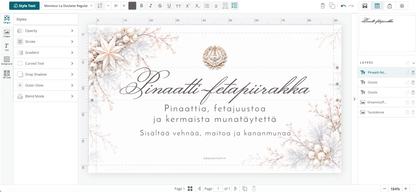 Tulosta itse ylioppilasjuhlien menu ja tarjoilukortit – muokattavat PDF-pohjat