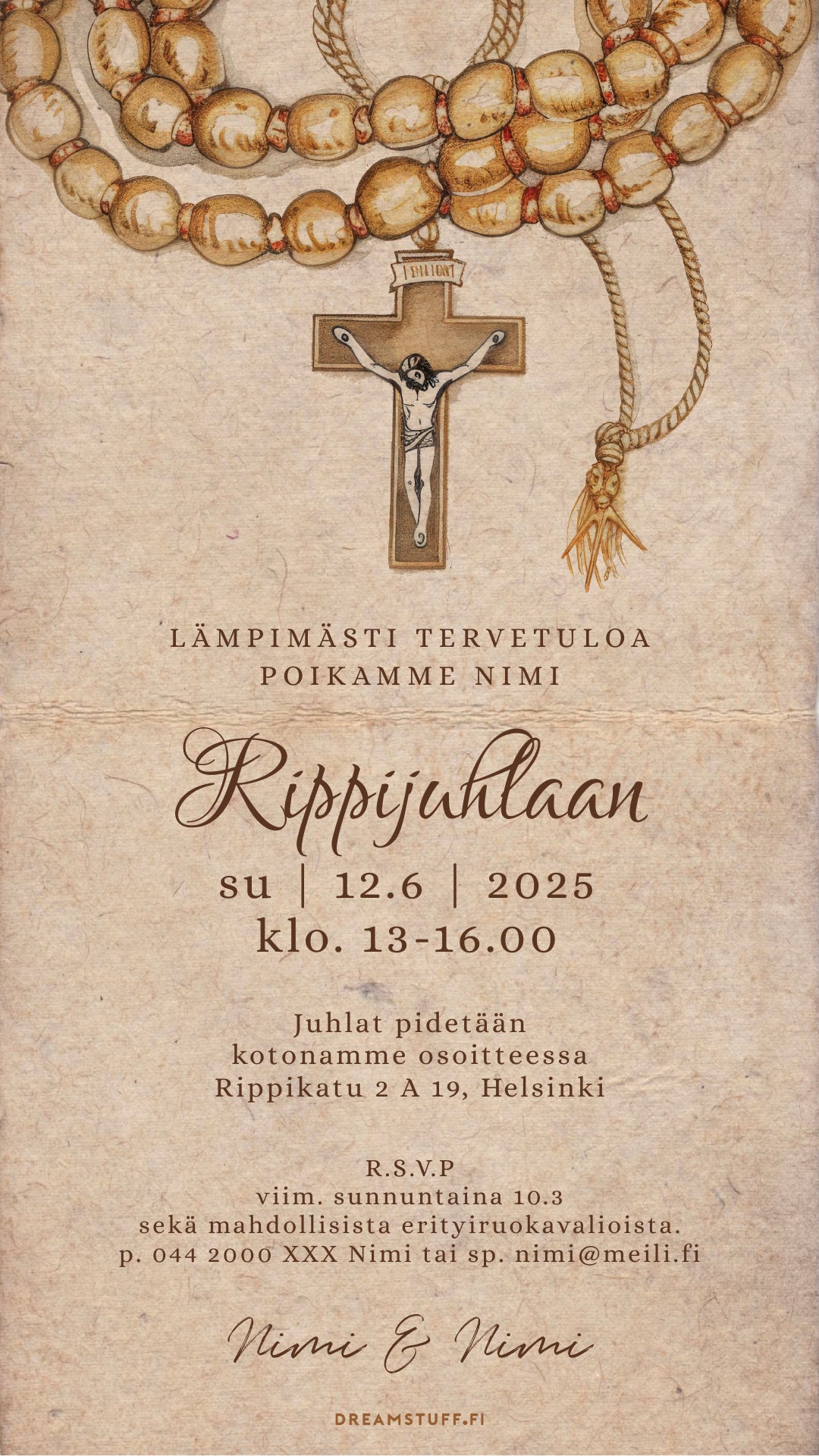 Digital invitations - For Confirmation