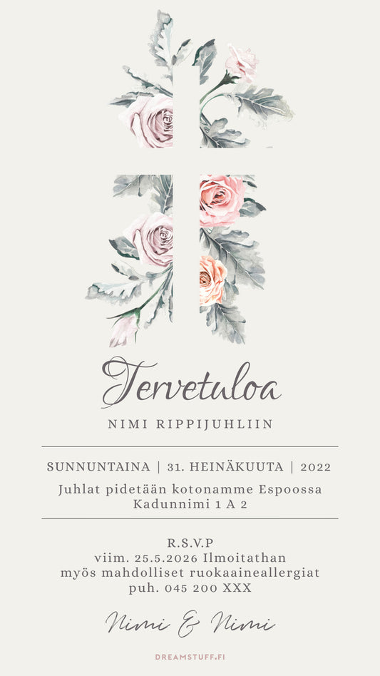 Digitala inbjudningar - Till konfirmationsceremonin