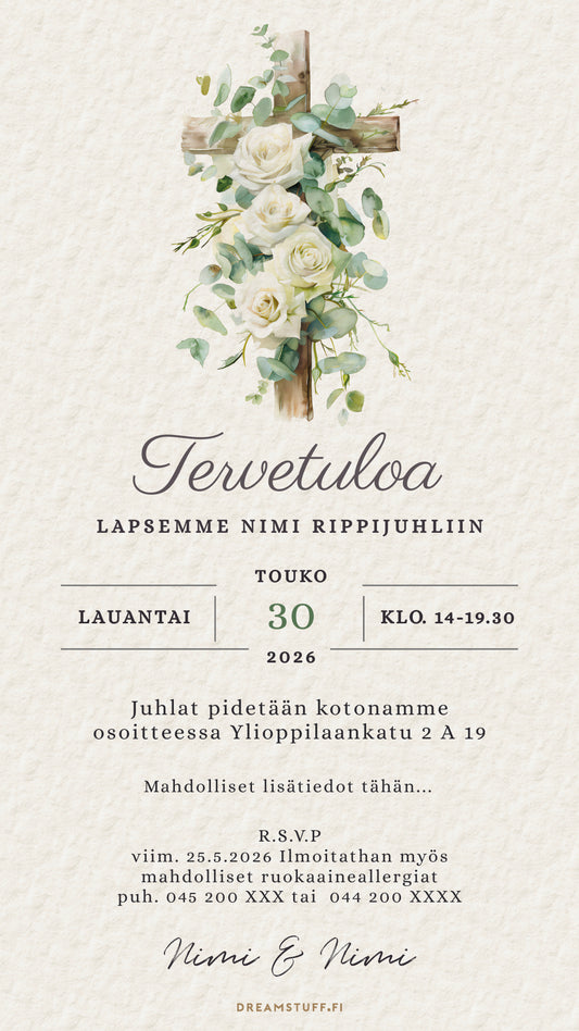 Digitala inbjudningar - Till konfirmationsceremonin