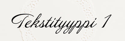 Kakkukoriste yhdellä nimellä / sanalla