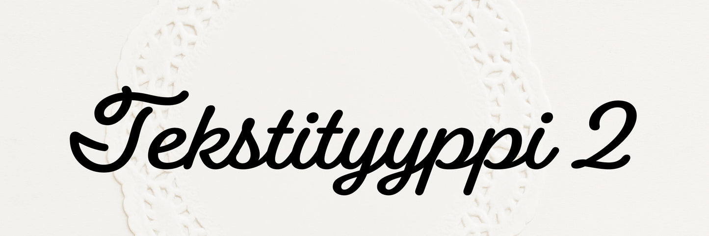 Kakkukoriste yhdellä nimellä / sanalla